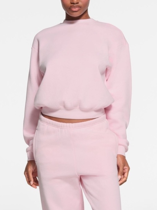 SKIMS Tops - Skims Cherry Blossom Fleece Crewneck Limited Edition